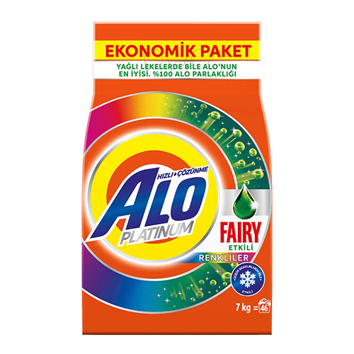 ALO Platinum Fairy Etkili Renkliler Toz Çamaşır Deterjanı (7 kg) Barkod Numarası