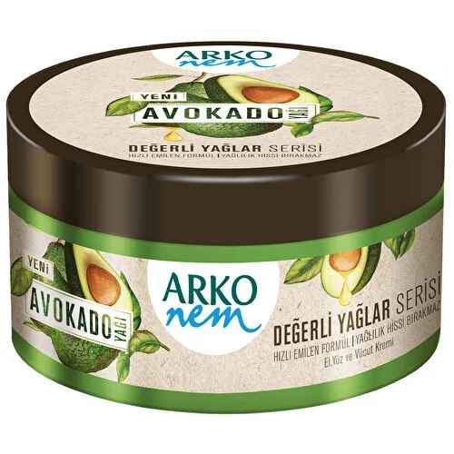 Arko Nem Değerli Yağlar Avokado Yağı Nemlendirici Krem (250 ml) Barkod Numarası