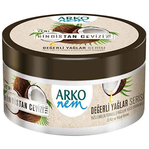 Arko Nem Değerli Yağlar Hindistan Cevizi Nemlendirici Krem (250 ml) Barkod Numarası