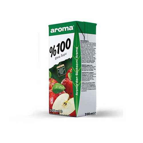 Aroma %100 Elma Suyu (200 ml) Barkod Numarası