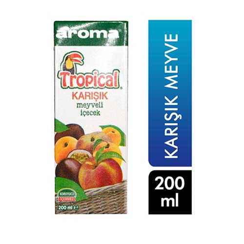 Aroma Tropical Karışık Meyveli İçecek (200 ml) Barkod Numarası