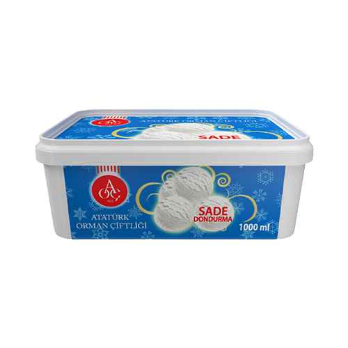 Atatürk Orman Çiftliği Sade Dondurma (1000 ml) Barkod Numarası