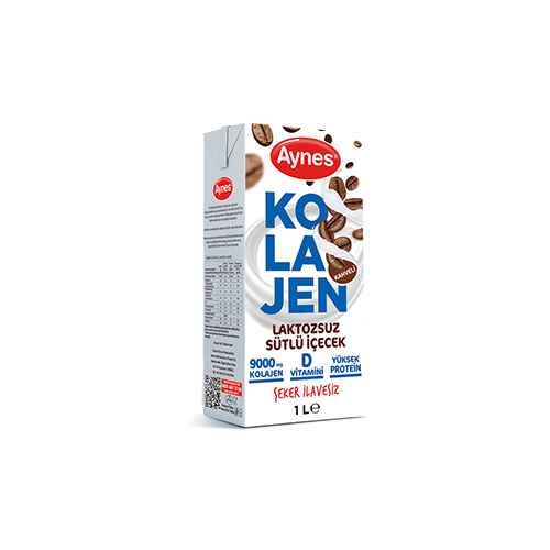 Aynes Kahveli Kolajen Laktozsuz Süt (1 L) Barkod Numarası