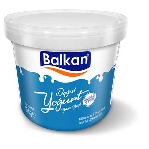 Balkan Yarım Yağlı Homojen Yoğurt (10 kg) Barkod Numarası