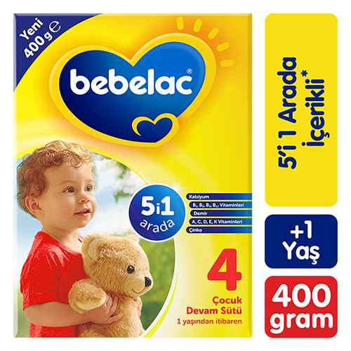 Bebelac 4 Çocuk Devam Sütü 1 Yaş+ (400 g) Barkod Numarası