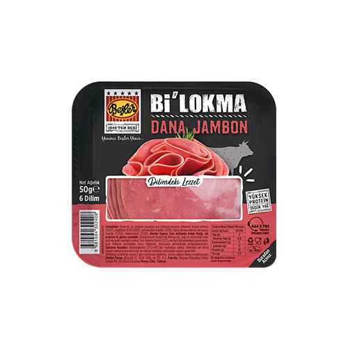 Beşler Bi' Lokma Dana Jambon (50 g) Barkod Numarası