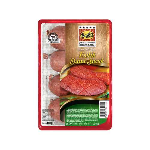 Beşler Evlik Fermente Dana Sucuk (400 g) Barkod Numarası