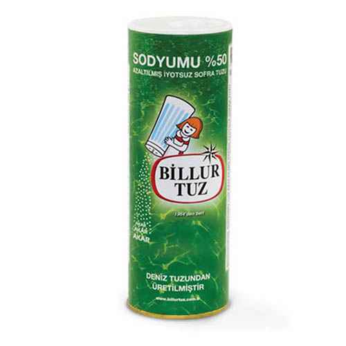 Billur Tuz Sodyumu Azaltılmış İyotsuz Sofra Tuzu (500 g) Barkod Numarası