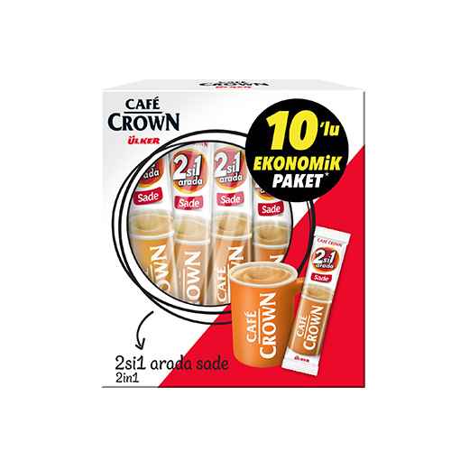 Café Crown 2'si 1 Arada Sade (10'lu) Barkod Numarası