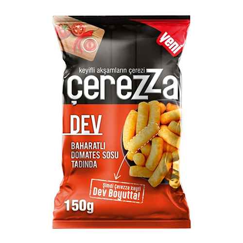 Çerezza Dev Baharatlı Domates Sosu Mısır Cipsi (150 g) Barkod Numarası