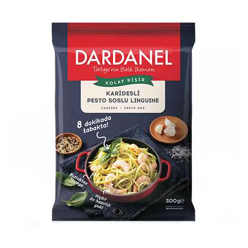 Dardanel Kolay Pişir Karidesli Pesto Soslu Linguine (300 g) Barkod Numarası
