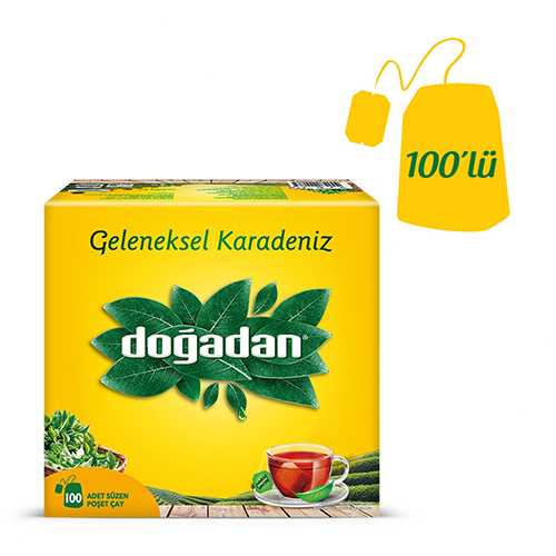 Doğadan Geleneksel Karadeniz Bardak Poşet Çay (100'lü) Barkod Numarası