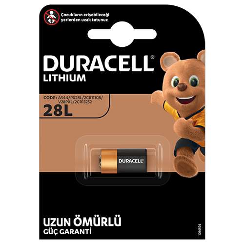 Duracell 28L Özel Yüksek Güçlü Lityum Pil 6 V (1'li) Barkod Numarası