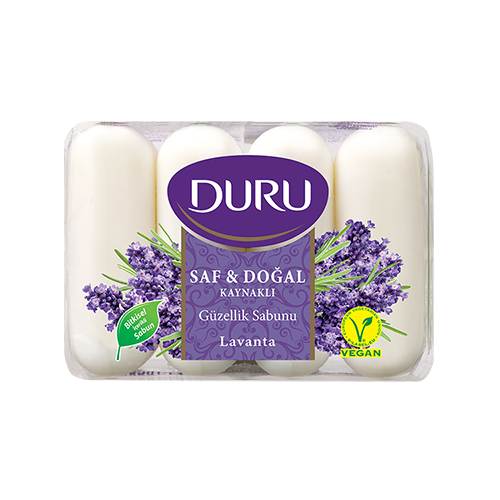 Duru Saf & Doğal Lavanta Güzellik Sabunu (4 x 70 g) Barkod Numarası