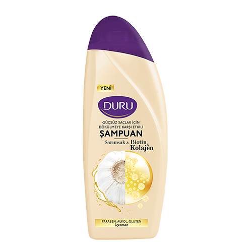 Duru Sarımsak & Biotin & Kolajen Dökülmeye Karşı Etkili Şampuan (500 ml) Barkod Numarası