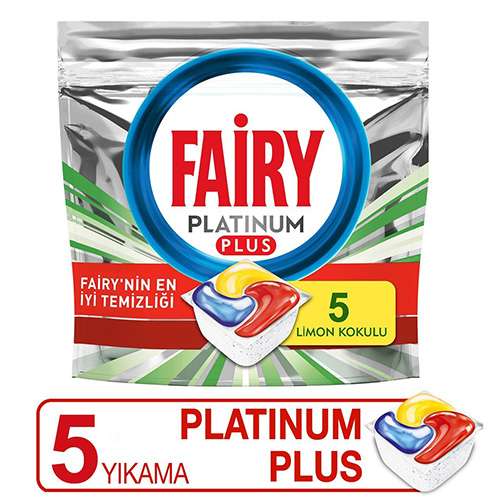Fairy Platinum Plus Bulaşık Makinesi Deterjanı Kapsülü (5'li) Barkod Numarası