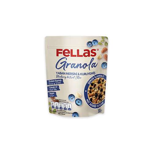 Fellas Yaban Mersinli & Kuruyemişli Granola (300 g) Barkod Numarası