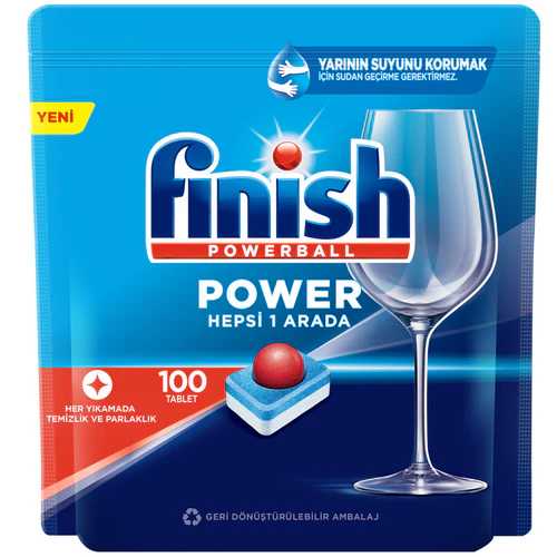 Finish Power Bulaşık Makinesi Deterjanı Tableti (100'lü) Barkod Numarası