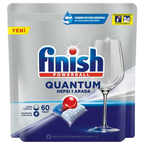 Finish Quantum Bulaşık Makinesi Deterjanı Tableti (60'lı) Barkod Numarası
