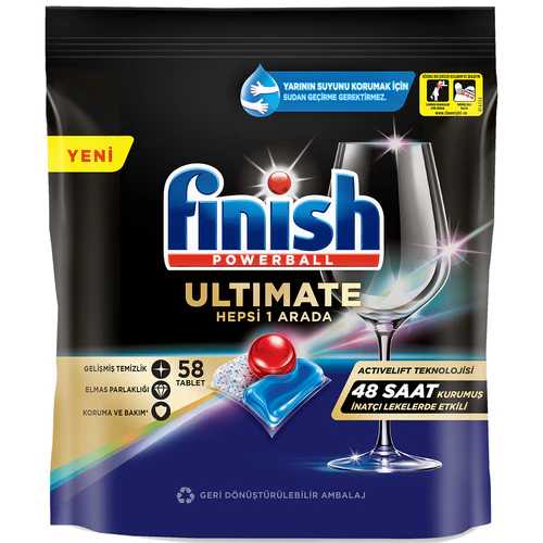 Finish Ultimate Bulaşık Makinesi Deterjanı Tableti (58'li) Barkod Numarası