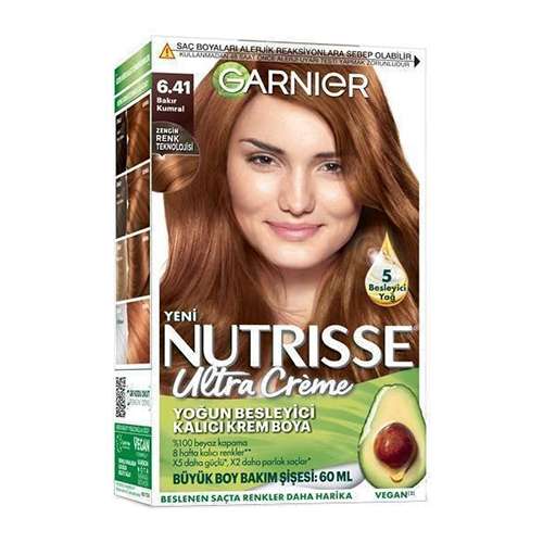 Garnier Nutrisse Ultra Creme 6.41 Bakır Kumral Barkod Numarası