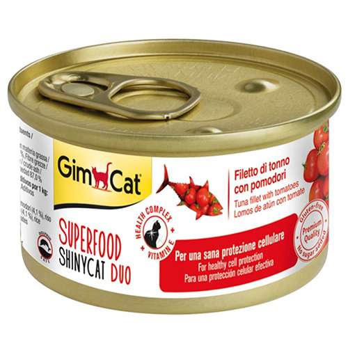 GimCat Superfood Shinycat Duo Tuna Balıklı & Domatesli Konserve Kedi Maması (70 g) Barkod Numarası