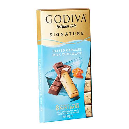 Godiva Signature Tuzlu Karamelli Sütlü Mini Bar Çikolata (90 g) Barkod Numarası