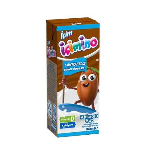 İçim İçimino Kakaolu Laktozsuz Süt (180 ml) Barkod Numarası