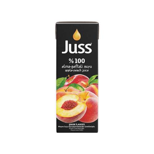 Juss %100 Elma - Şeftali Meyve Suyu (200 ml) Barkod Numarası