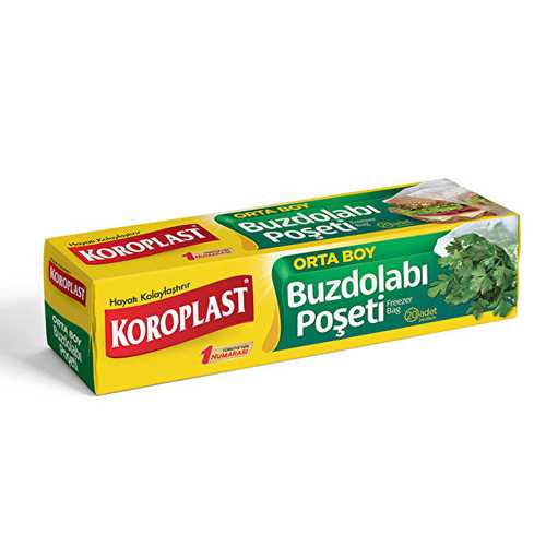 Koroplast Buzdolabı Poşeti Orta Boy (20'li) Barkod Numarası