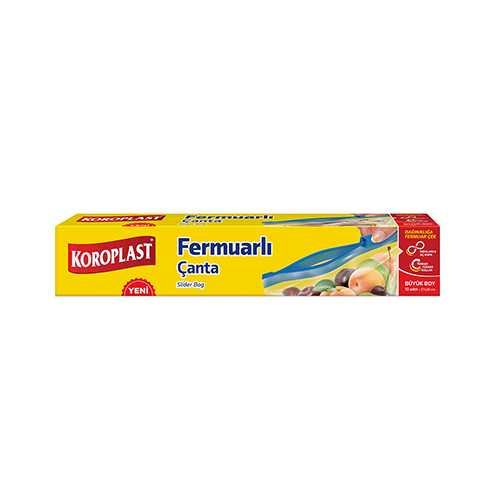 Koroplast Fermuarlı Kilitli Çanta Büyük Boy (10'lu) Barkod Numarası