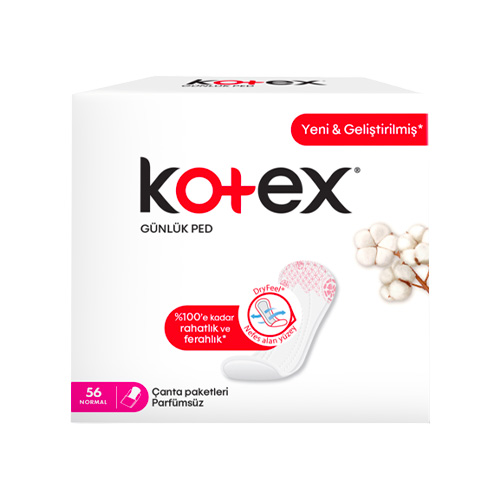 Kotex Günlük Ped Normal Boy (56'lı) Barkod Numarası
