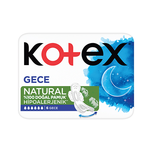 Kotex Natural Ultra Ped Gece (6'lı) Barkod Numarası