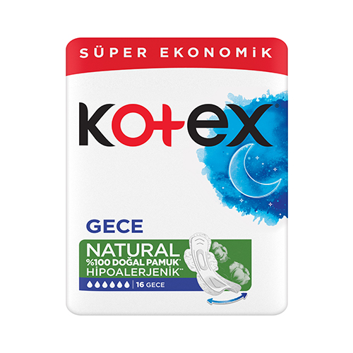 Kotex Natural Ultra Süper Ekonomik Ped Gece (16'lı) Barkod Numarası