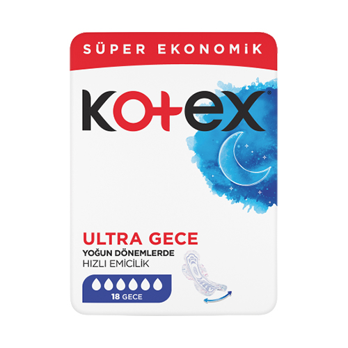Kotex Ultra Ped Gece (18'li) Barkod Numarası
