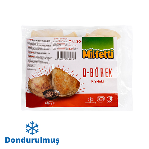 Milfetti Dondurulmuş Kıymalı Börek (450 g) Barkod Numarası