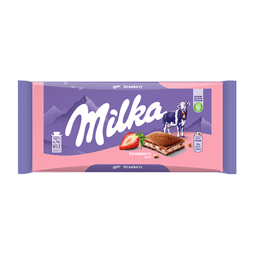 Milka Çilekli Yoğurtlu Çikolata (100 g) Barkod Numarası