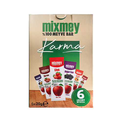 Mixmey Meyve Bar Karma Paket (6 x 20 g) Barkod Numarası