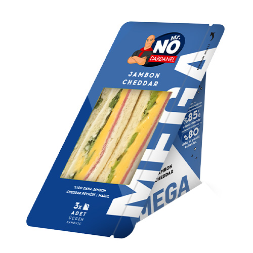 Mr. NO Jambon & Cheddar Mega Sandviç (230 g) Barkod Numarası