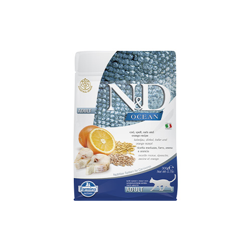 N&D Ocean Yetişkin Kedi Maması Morina Balığı (300 g) Barkod Numarası