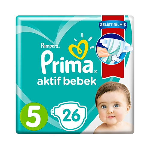 Prima Bebek Bezi Aktif Bebek 5 Beden Junior (26 Adet) Barkod Numarası