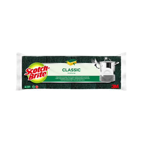 Scotch Brite Yeşil Klasik Tırnak Koruyuculu Sünger (4'lü) Barkod Numarası