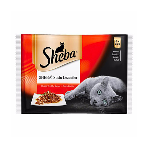 Sheba Etli Kedi Maması Çeşitleri (4 x 85 g) Barkod Numarası