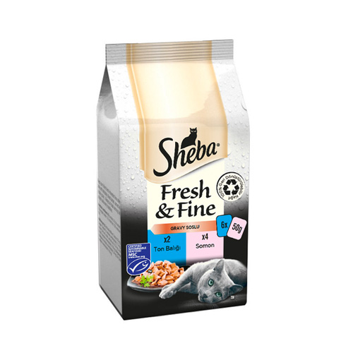 Sheba Fresh & Fine Balık Seçkisi (6 x 50 g) Barkod Numarası