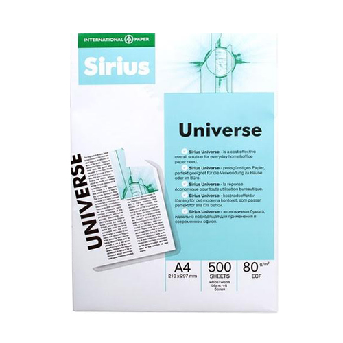 Sirius Universe A4 Beyaz Fotokopi Kağıdı (500 Sayfa) Barkod Numarası