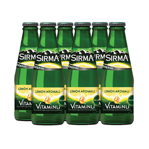 Sırma Şekersiz C+Limon Aromalı Vitaminli Maden Suyu (6 x 200 ml) Barkod Numarası