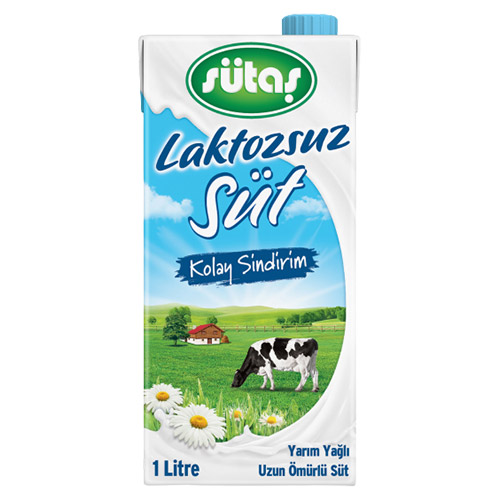 Sütaş Laktozsuz Süt (1 L) Barkod Numarası