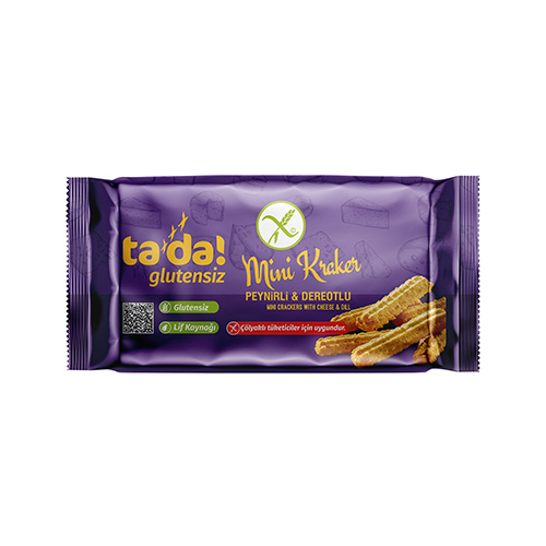 Tada Glutensiz Peynirli Dereotlu Mini Kraker (85 g) Barkod Numarası