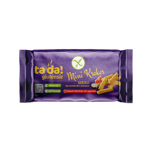 Tada Glutensiz Sebzeli Mini Kraker (85 g) Barkod Numarası