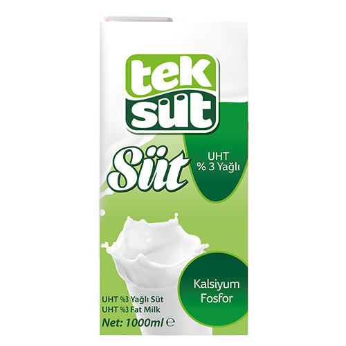 Teksüt %3 Yağlı Süt (1 L) Barkod Numarası